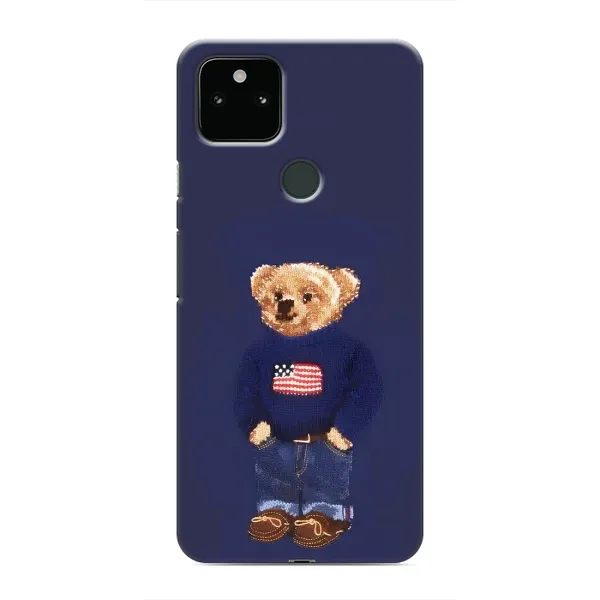 Чехол с рисунком «Мишка USA» для Google Pixel 5