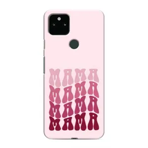 Чехлы на день мамы для Гугл Пиксель 5 (Надпись мама)