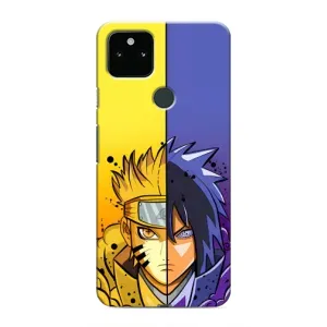 Купить Чохли на телефон з принтом Anime для Google Pixel 5 (Naruto Vs Sasuke)