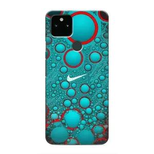 Силиконовый Чехол на Google Pixel 5 с картинкой Nike (Найк зеленый)