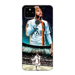 Силиконовый Чехол Google Pixel 5 (Неймар ПСЖ)