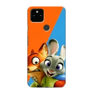Чехлы ЗВЕРОПОЛИС для Google Pixel 5 (Ник и Хопс)