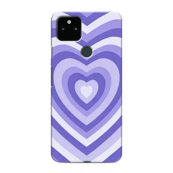 Чехол с рисунком «Сердце фиолет» для Google Pixel 5 Чехол с рисунком «Сердце фиолет» для Google Pixel 5