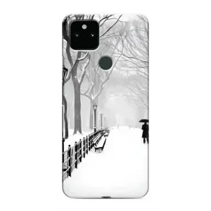Чехлы на Новый Год Google Pixel 5 (Снегом замело)