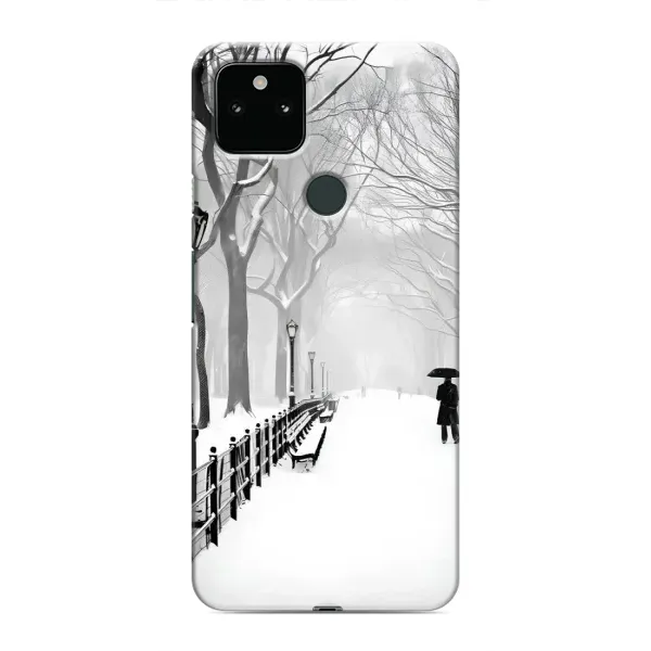 Чехол с рисунком «Снегом замело» для Google Pixel 5
