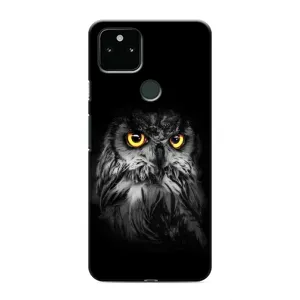 Чохли з принтом СОВИ для Google Pixel 5 (Сова на чорному)