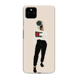 Силиконовый Чехол на Google Pixel 5 с картинкой Стильных Девушек (Стильная)