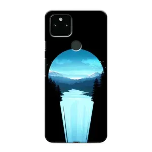 Літній Чохол на Google Pixel 5 (Синій Водоспад)