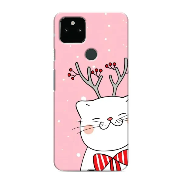 Чехол с рисунком «Зимний кот» для Google Pixel 5 Чехол с рисунком «Зимний кот» для Google Pixel 5