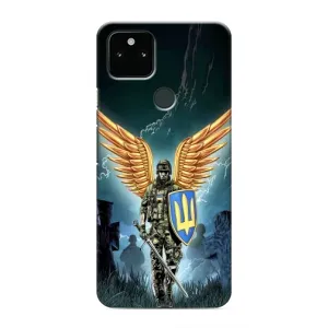 Патриотический Чехол для Google Pixel 5 (ЗСУ з крильями)