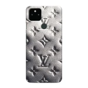 Текстурний Чохол Louis Vuitton для Гугл Піксель 5а 5джі (Бежевий ЛВ)
