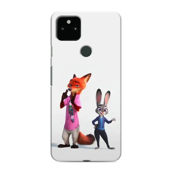 Чехол с рисунком «Джуди и Ник» для Google Pixel 5a 5G Чехол с рисунком «Джуди и Ник» для Google Pixel 5a 5G