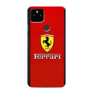 Силіконовий бампер з картинкою машини на Google Pixel 5a 5G (Ferrari Logo)