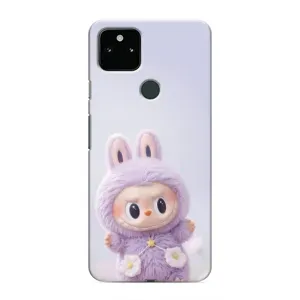 Чохол з принтом Лабубу для Google Pixel 5a 5G (Фіолетовий Лабубу)