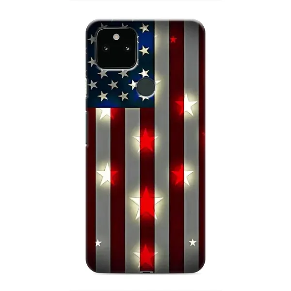 Чехол с рисунком «Флаг США 2» для Google Pixel 5a 5G Чехол с рисунком «Флаг США 2» для Google Pixel 5a 5G