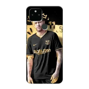 Силиконовый Чехол Google Pixel 5a 5G (Gold Neymar)