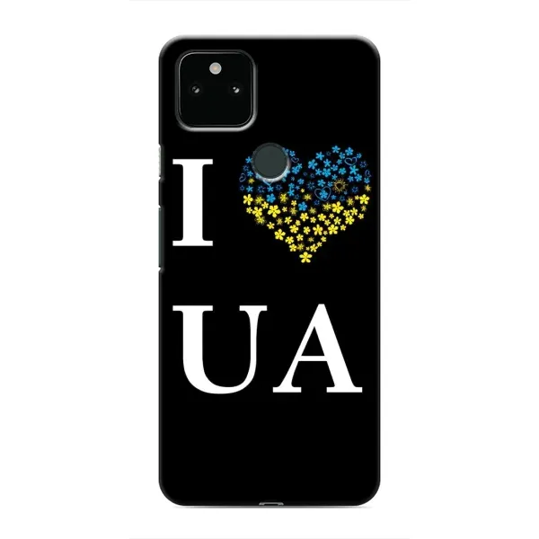 Чохол з малюнком «I Love UA» для Google Pixel 5a 5G Чохол з малюнком «I Love UA» для Google Pixel 5a 5G