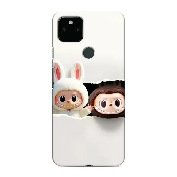 Чехол с рисунком «Фигурки Labubu» для Google Pixel 5a 5G Чехол с рисунком «Фигурки Labubu» для Google Pixel 5a 5G