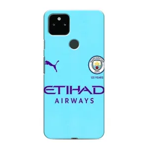 Силиконовые Чехлы принт Футбол на Google Pixel 5a 5G (Man City)
