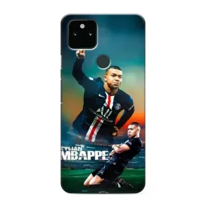 Чехол (TPU) с Футболистом на Google Pixel 5a 5G (MBAPPE)