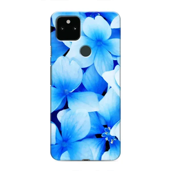 Чехол с рисунком «Синие цветы» для Google Pixel 5a 5G Чехол с рисунком «Синие цветы» для Google Pixel 5a 5G