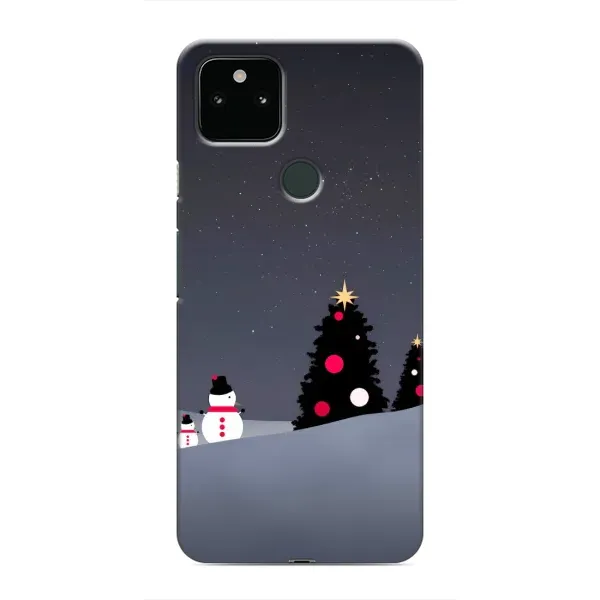 Чехол с рисунком «Снеговички» для Google Pixel 5a 5G Чехол с рисунком «Снеговички» для Google Pixel 5a 5G
