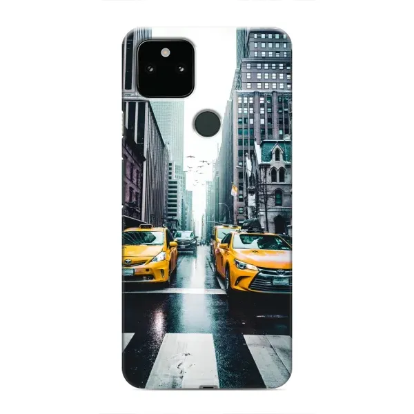 Чехол с рисунком «Такси» для Google Pixel 5a 5G Чехол с рисунком «Такси» для Google Pixel 5a 5G