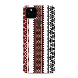 Силиконовый Чехол на Google Pixel 5a 5G с картинкой Вышиванки (Вышиваночки)