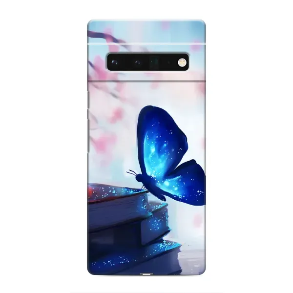 Чехол с рисунком «Бабочка синяя» для Google Pixel 6 Pro