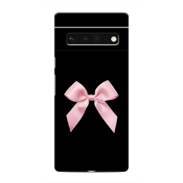 Чехол с рисунком «Бант на черном» для Google Pixel 6 Pro