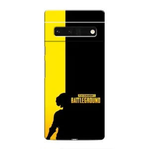 Чехол (TPU) с картинкой "Лого Пабг" на Гугул Пиксель 6 Про (Battlegrounds)