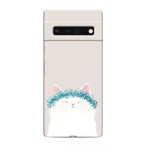 Чехол на тематику: Коты для Google Pixel 6 Pro (Белый котик)