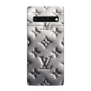 Текстурный Чехол Louis Vuitton для Гугул Пиксель 6 Про (Бежевый ЛВ)