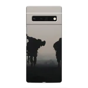 Чехлы на военную тематику для Google Pixel 6 Pro (Бой солдат)