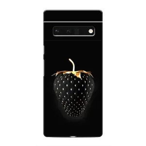 Чехол с изображением  вкусной еды для Google Pixel 6 Pro (Чёрная клубника)