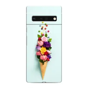 Чехлы с тематикой "ЦВЕТЫ" на Google Pixel 6 Pro (Цветок-мороженное)