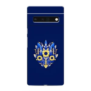 Чехол Укр Символика для Google Pixel 6 Pro (Цветущий Герб)
