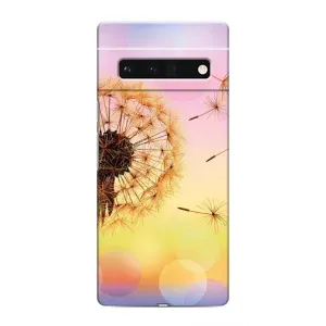 Силиконовый Чехол с одуванчиками на Google Pixel 6 Pro (Цветок-одуванчик)
