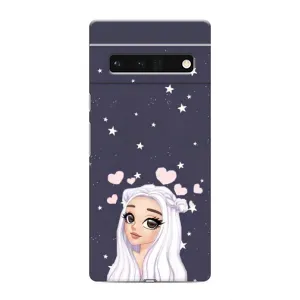 Чохол Стильні дівчата на Google Pixel 6 Pro (Дівчина та серця)