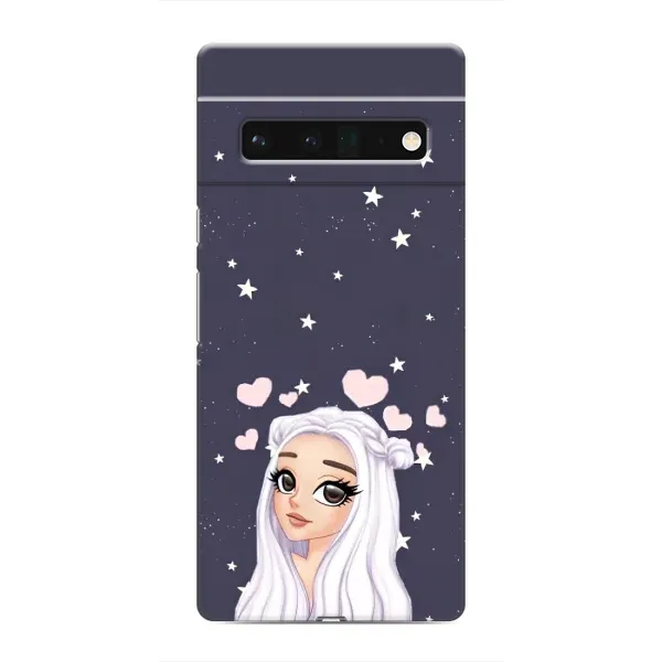 Чохол з малюнком «Дівчина та серця» для Google Pixel 6 Pro