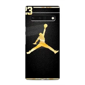 Силиконовый Чехол Nike Air Jordan на Гугул Пиксель 6 Про (Джордан 23)