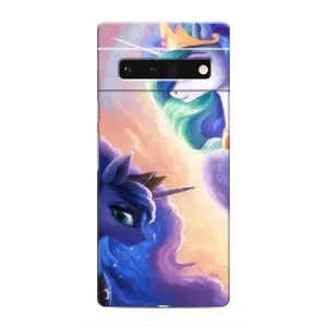 Чехол Unicorn на Google Pixel 6 Pro (Единорожки на тучках)