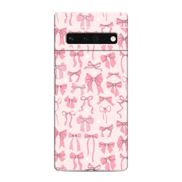 Чехол с рисунком «Фон бантики» для Google Pixel 6 Pro