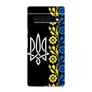 Силиконовый Чехол на Google Pixel 6 Pro (Герб и вышыванка)