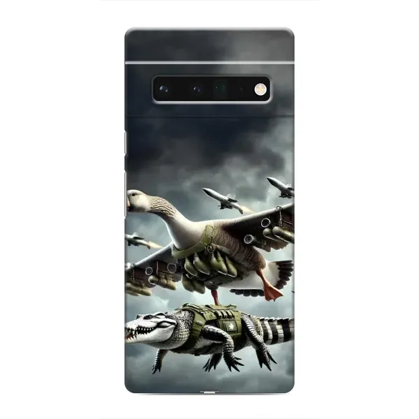 Чехол с рисунком «Гусини и крокодило» для Google Pixel 6 Pro Чехол с рисунком «Гусини и крокодило» для Google Pixel 6 Pro