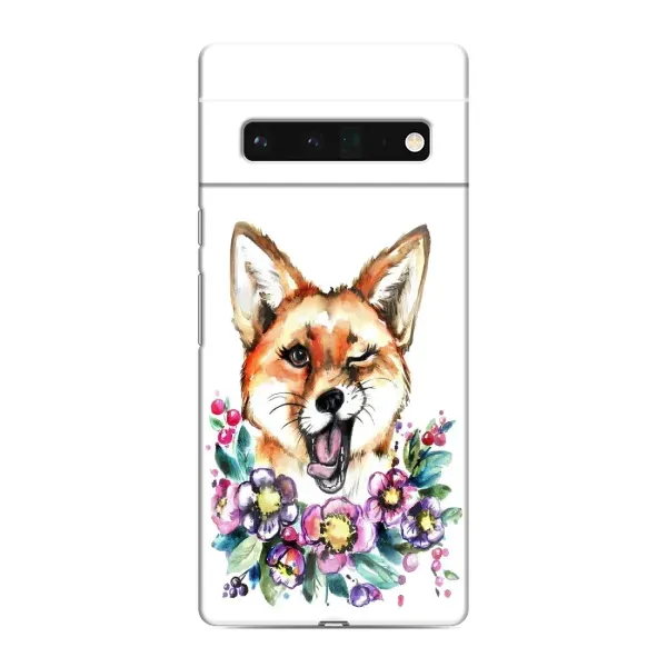 Чехол с рисунком «Хитрая лиса» для Google Pixel 6 Pro Чехол с рисунком «Хитрая лиса» для Google Pixel 6 Pro
