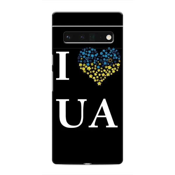 Чехол с рисунком «I Love UA» для Google Pixel 6 Pro Чехол с рисунком «I Love UA» для Google Pixel 6 Pro