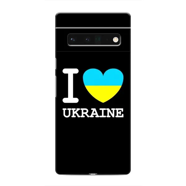 Чохол з малюнком «I Love Ukraine» для Google Pixel 6 Pro Чохол з малюнком «I Love Ukraine» для Google Pixel 6 Pro