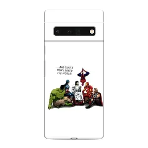 Чехлы для Google Pixel 6 Pro (Для Христиан) (Иисус супергерой)