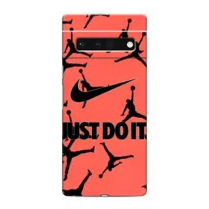 Силиконовый Чехол Nike Air Jordan на Гугул Пиксель 6 Про (Just Do It)
